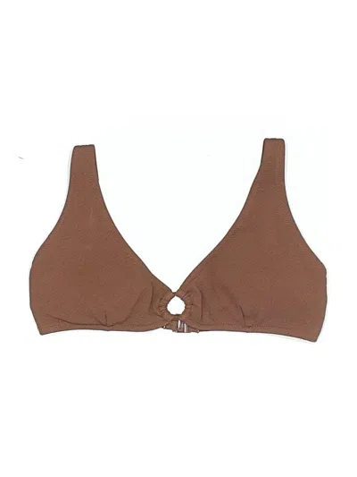 Pre-owned Rhythm Swimsuit Top Brown Swimwear