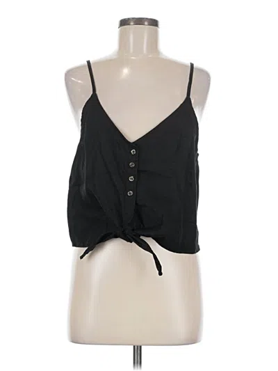 Pre-owned Rhythm Tank Top Black Halter Neckline Tops