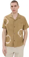 Rhythm Tie Dye Short Sleeve Shirt Cedar In Cedar