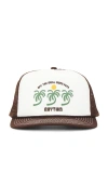Rhythm Trees Trucker Cap In Brown