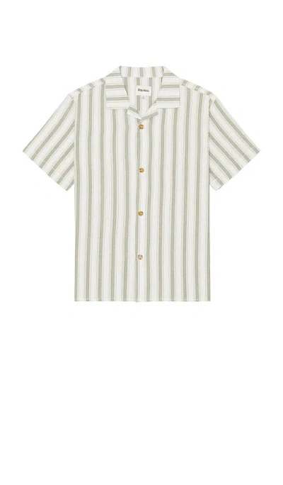 Rhythm Vacation Stripe Shirt In White