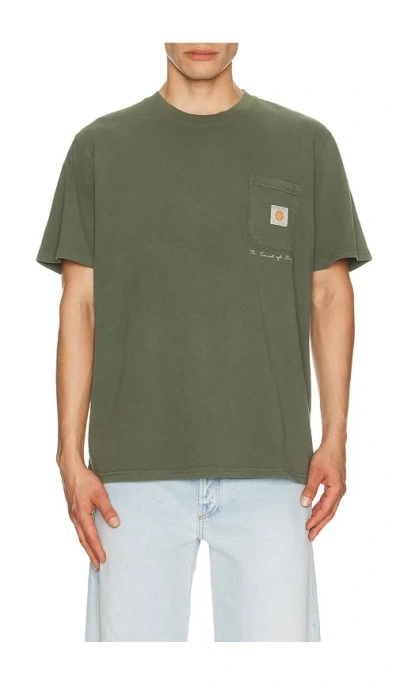 Rhythm Vintage Pocket T-shirt In Green