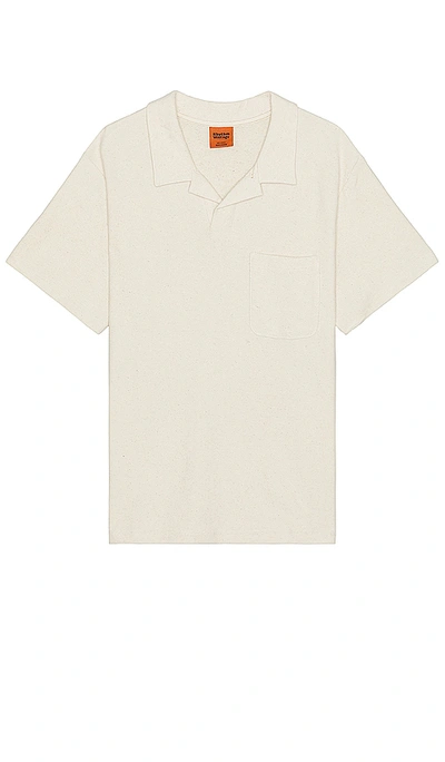 Rhythm Vintage Terry Polo In Natural