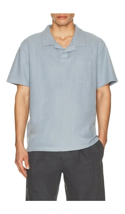 Rhythm Vintage Terry Polo In Blue