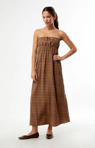 Rhythm Women's Sandy Cove Midi Dress In Brown