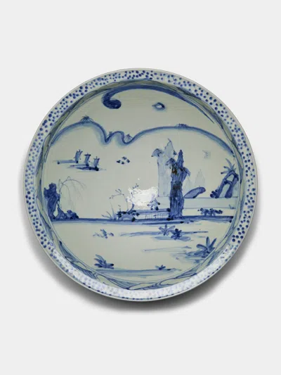 Ri Sanpei Imari Porcelain Bowl In Blue