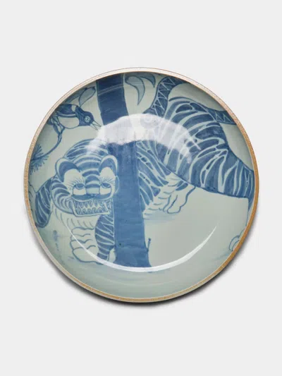Ri Sanpei Imari Porcelain Bowl In Blue