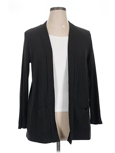Pre-owned Riah Fashion Cardigan Sweater In Black