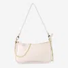 Riah Fashion Croc-textured Faux Leather Convertible Bag In Ivory In Multi