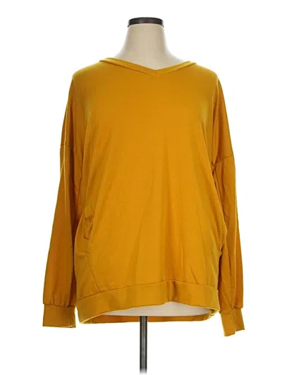 Pre-owned Riah Fashion Long Sleeve T-shirt In Yellow