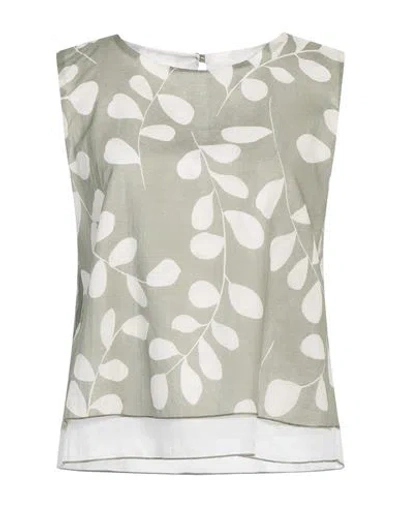 Rialto 48 Woman Top Sage Green Size 8 Cotton
