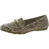 Rialto Womens Faux Leather Slip On Loafers In Multi