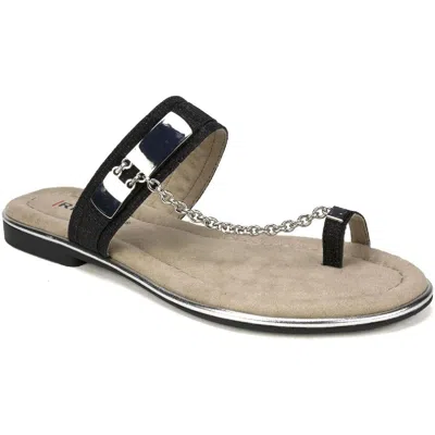 Rialto Zoria Womens Chain Slip On Flat Sandals