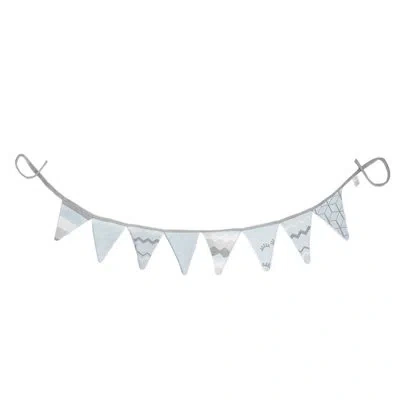 Rian Tricot 8" Gray Pennant Novelty Garland