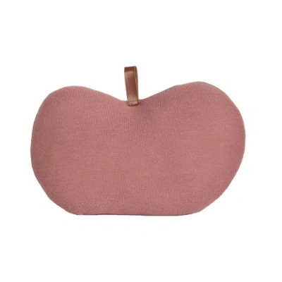 Rian Tricot Apple Pillow In Pink