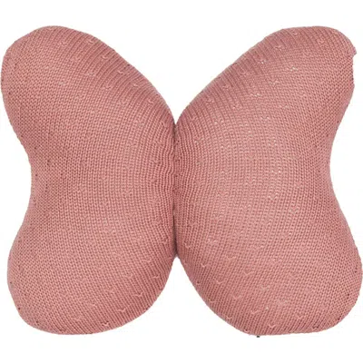 Rian Tricot Butterfly Shape Pillow In Pink