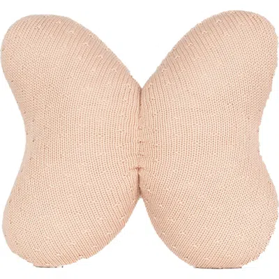 Rian Tricot Butterfly Shape Pillow In Pink
