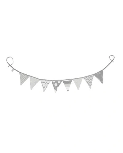 Rian Tricot Crib Side Garland In Gray
