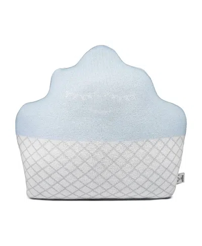Rian Tricot Cupcake Cushion In Blue