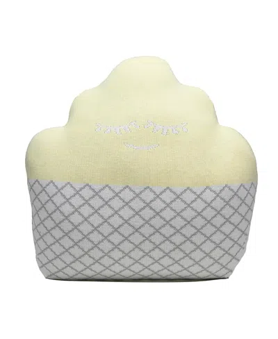 Rian Tricot Cupcake Cushion In Yellow