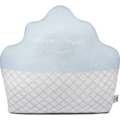 Rian Tricot Cupcake Throw Pillow In Blue