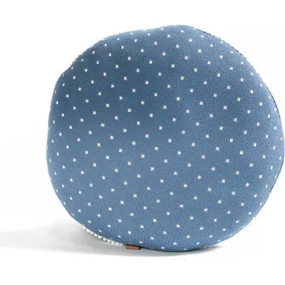 Rian Tricot Drop Pillow In Blue