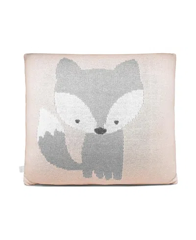 Rian Tricot Fox Cushion In Gray