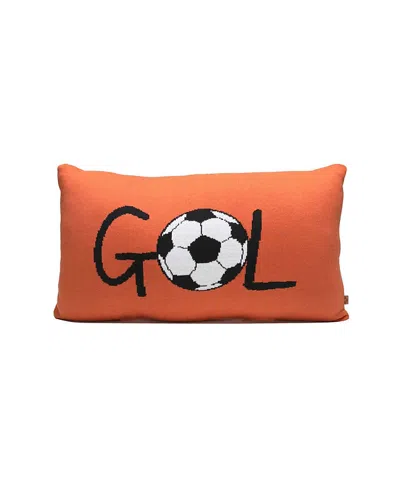 Rian Tricot Gol Cushion In Orange