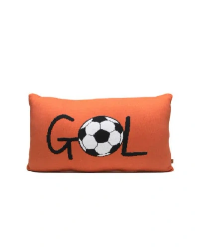 Rian Tricot Gol Cushion In Orange
