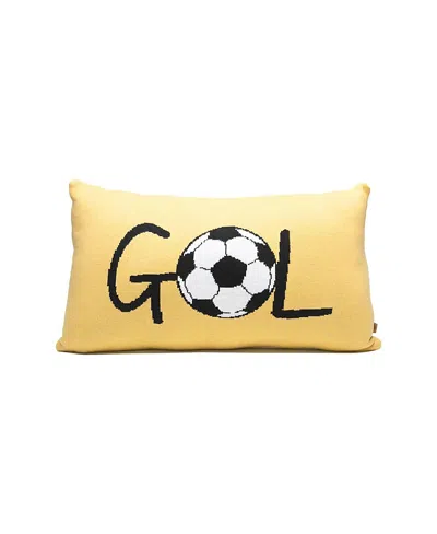 Rian Tricot Gol Cushion In Yellow