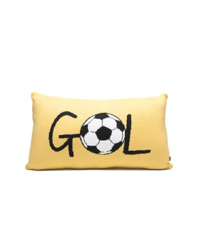 Rian Tricot Gol Cushion In Yellow