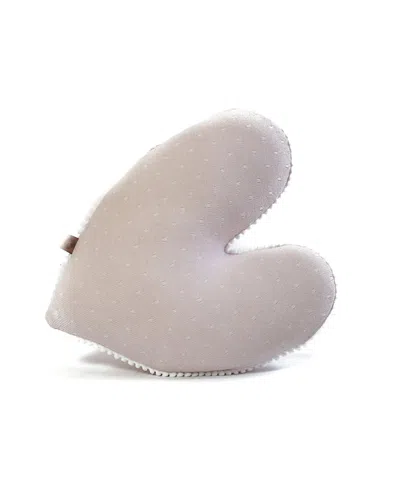Rian Tricot Heart Soft Cushion In Neutral
