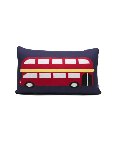 Rian Tricot London Double Decker Cushion In Blue