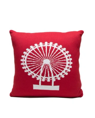Rian Tricot London Pillow In Red