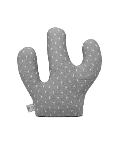 Rian Tricot Mini Cactus Cushion In Gray