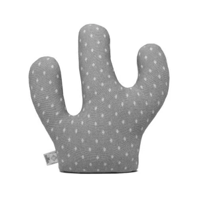 Rian Tricot Mini Cactus Pillow In Gray