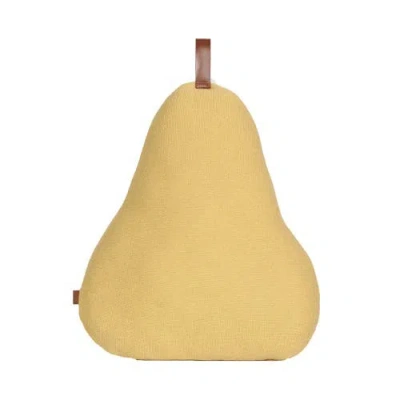 Rian Tricot Pear Pillow In Neutral