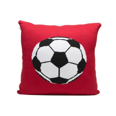 Rian Tricot Soccer Ball Pillow In Multi