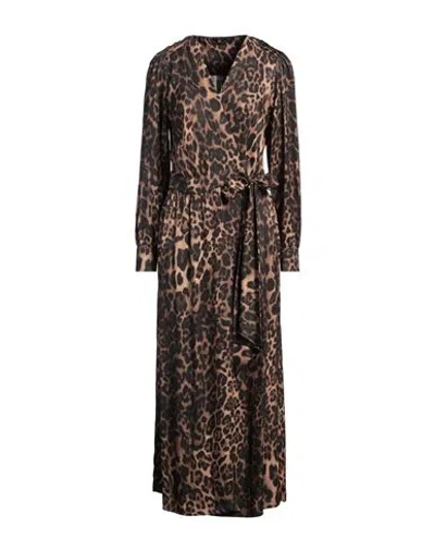 Riani Woman Maxi Dress Brown Size 16 Viscose