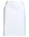 Riani Woman Midi Skirt White Size 16 Cotton, Elastane In White