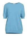 Riani Woman Sweater Light Blue Size 14 Viscose, Polyester In Blue