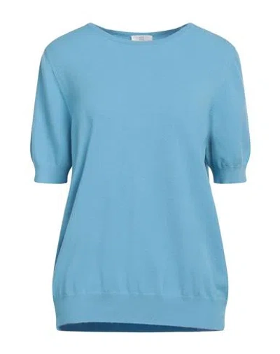 Riani Woman Sweater Light Blue Size 14 Viscose, Polyester