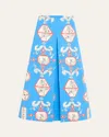 Rianna + Nina Betty Tependris Skirt In Olympic Blue