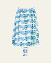 Rianna + Nina Brigitte Kakanias-print Silk Blouse In Joy Hope Dream White
