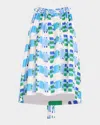 Rianna + Nina Brigitte Kakanias-print Silk Blouse In Joy Hope Dream White