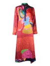 Rianna + Nina Niki Papagalos Coral Kaftan In Pink