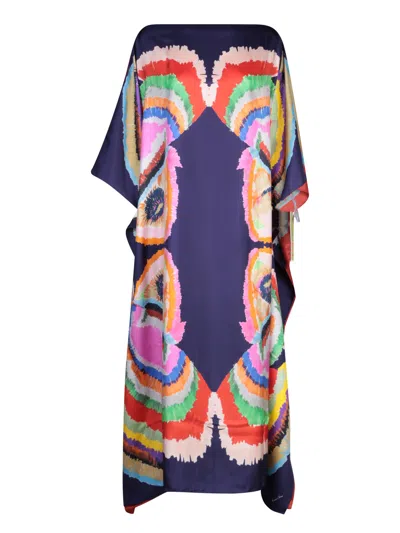 RIANNA + NINA PAPAGALO BLUE CORAL KAFTAN