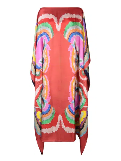 RIANNA + NINA PSARAKI PARADISOS CORAL KAFTAN