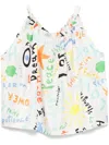 Rianna + Nina Script-print Blouse In White