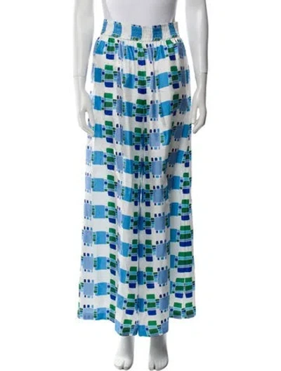 Pre-owned Rianna + Nina Silk Wide Leg Pants W/ Tags In Multi